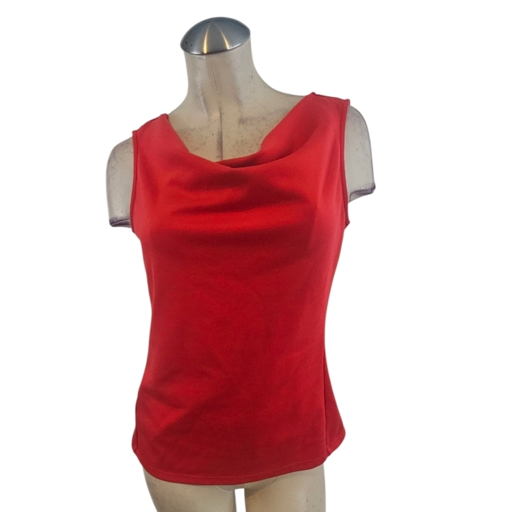 3/$25 Ann Taylor Size M Pink Drape Neck Tank Top